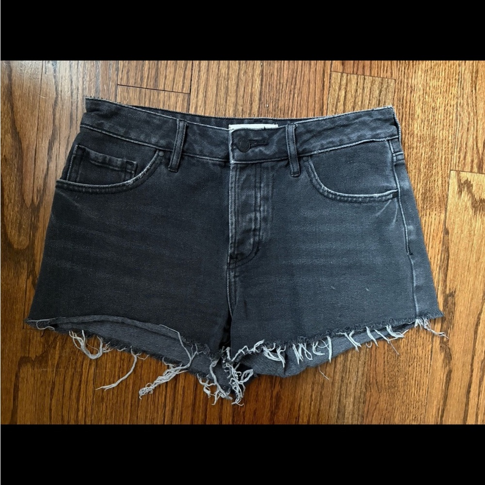 Women's Black Denim Shorts